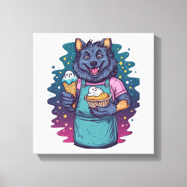 Toile Stand de glace de loup-garou (Recto)