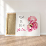 Toile Stand Exotique Moderne Haut Et Être Fabuleux Flama<br><div class="desc">Stand Exotique Moderne Haut Et Être Fabuleux Flamant rose</div>