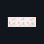 Toile Starbursts Atomique Rose Iconique Étiquettes<br><div class="desc">Ce motif d'impression en toile étanche rose Iconique présente des étoiles atomiques emblématiques. C'est vrai ! L'ancienne école, l'arrière - plan de couleur rose Première dame avec des taches d'or est la toile de fond parfaite pour le céleri turquoise, apaisant et kitsch cercles de couleur vert poire. Les taches de...</div>