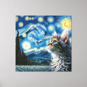 Toile Starry Laperm Portrait de chat - Portrait pour ani