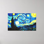 Toile Starry Night, célèbre peinture de Vincent van Gogh<br><div class="desc">Starry Night,  tableau mondialement célèbre de Vincent van Gogh</div>