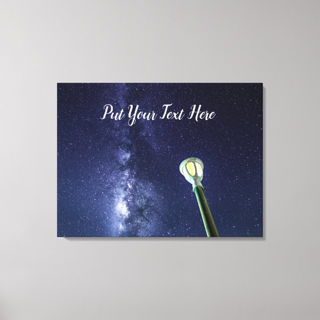 Toile Starry Night Lys Way Galaxy Stars Sky (Recto)