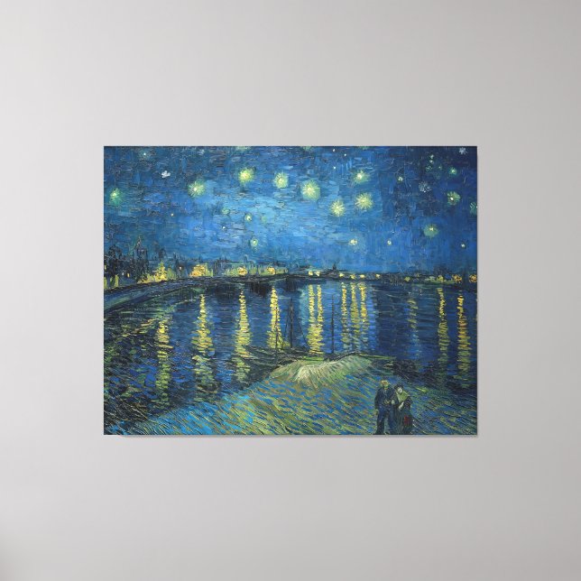 Toile Starry Night Over the Rhone (1888) Vincent van Gog (Recto)