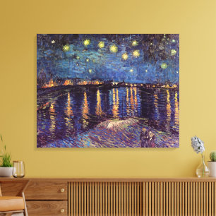 Toile Starry Night Over the Rhone par Vincent van Gogh