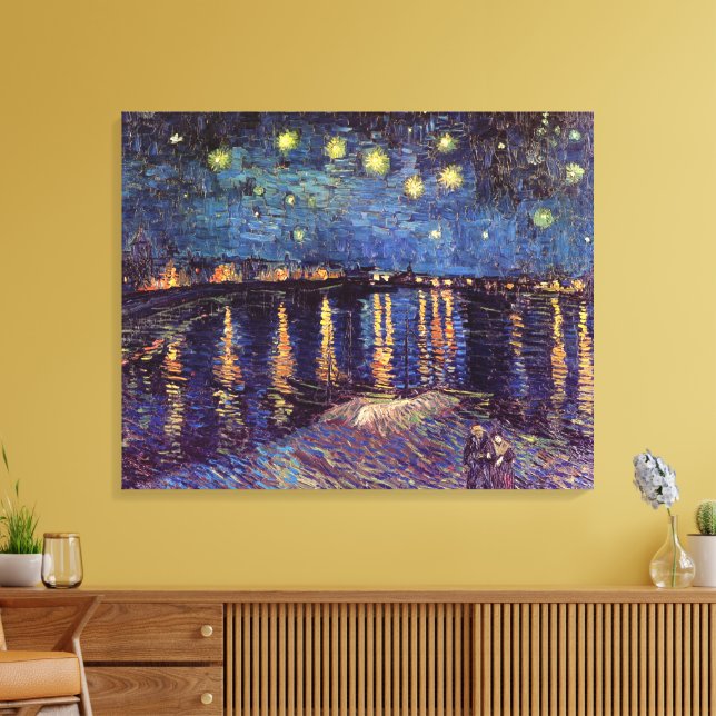 Toile Starry Night Over the Rhone par Vincent van Gogh (Insitu(Salon))