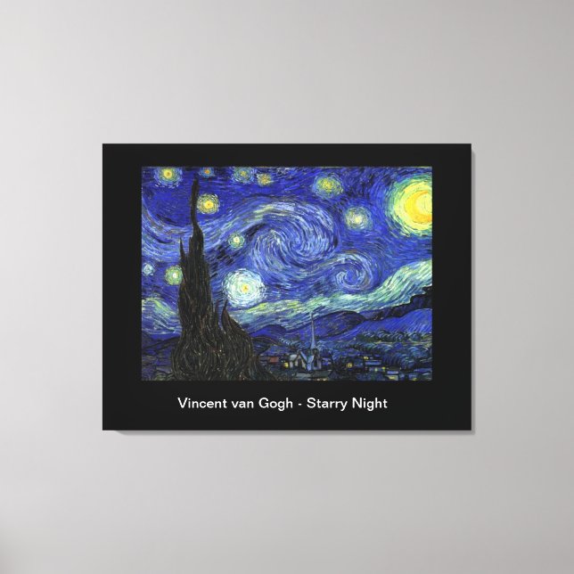 Toile Starry Night, Vincent van Gogh (Recto)