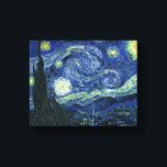 Toile Starry Night Vincent van Gogh Peinture Vintage Art<br><div class="desc">Vincent van Gogh (Néerlandais, 1853 - 1890) Starry Night, 1889, Huile sur toile Non encadré : 73 × 92 cm (28, 7 × 36, 2 po) Ce tableau représente la vue depuis la fenêtre est de la chambre d'asile de Van Gogh à Saint-Rémy-de-Provence, il ajoute un village aménagé. Il est...</div>