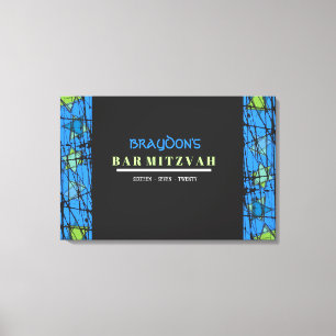 Toile STARS DISTRESSESESSEE Barre Bat mitzvah Se connect