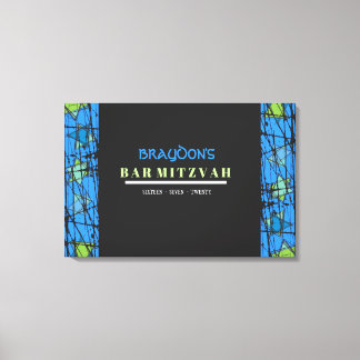 Toile STARS DISTRESSESESSEE Barre Bat mitzvah Se connect