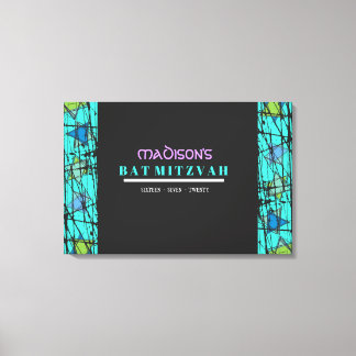 Toile STARS DISTRESSESESSEE Barre Bat mitzvah Se connect