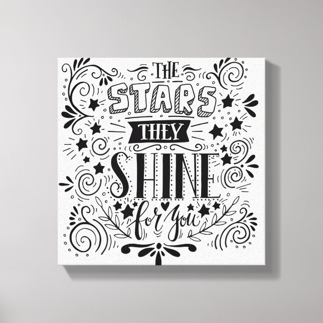 Toile Stars They Shine For You (Recto)