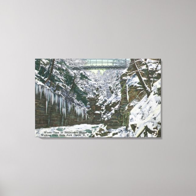 Toile State Park Gorge Suspension Bridge View in (Recto)