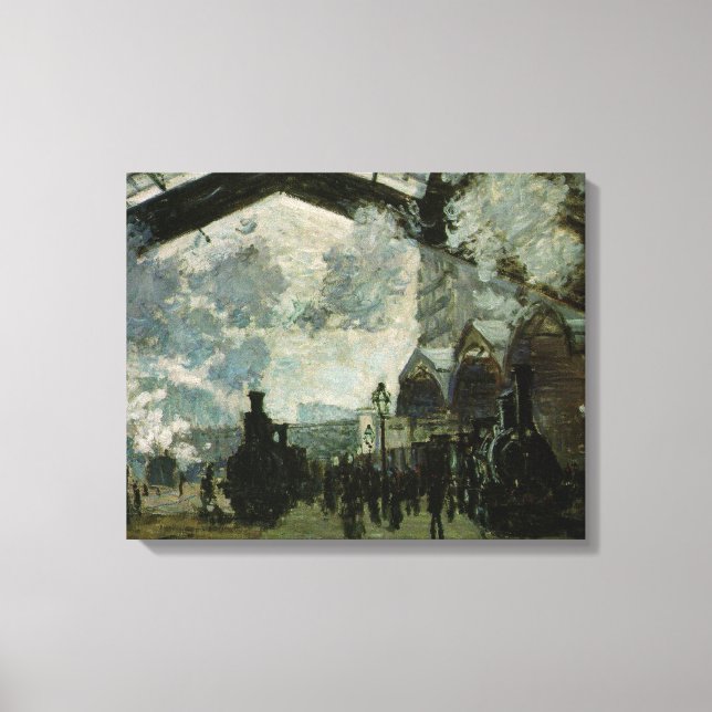 Toile Station Saint Lazare par Claude Monet (Recto)
