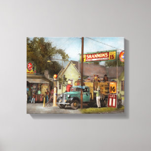 Toile Station-service - Supercarburants Shannon 1939