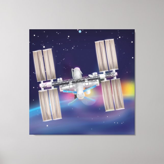 Toile Station spatiale internationale (Recto)