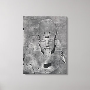Toile Statue colossale de Ramesses II chez Abu Simbel,