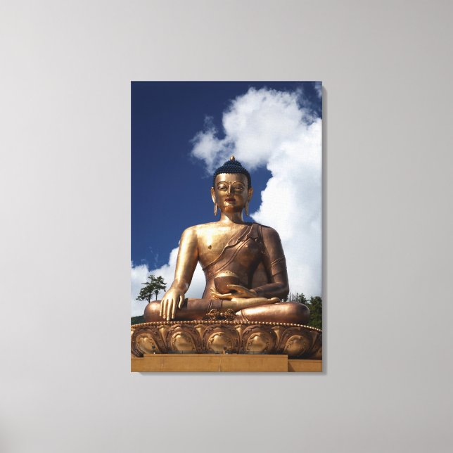 Toile Statue de Bouddha assis (Recto)