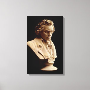 Toile Statue de buste de Beethoven