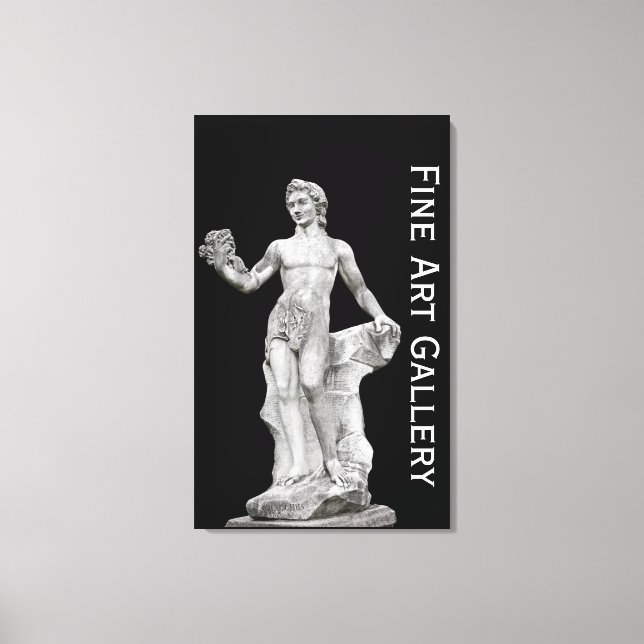 Toile Statue de Dieu Bacchus (Recto)