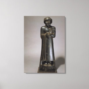 Toile Statue de Gudea, prince de Lagash, Néo--Sumérien