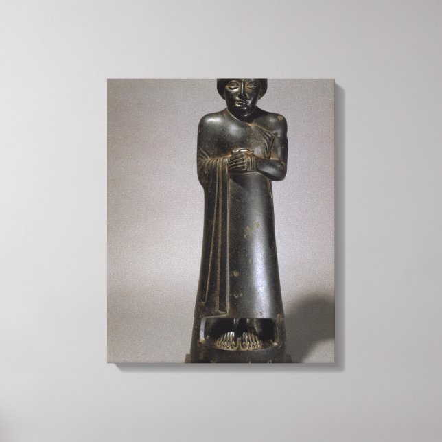 Toile Statue de Gudée, Prince de Lagash, Néo-Sumérien, f (Recto)