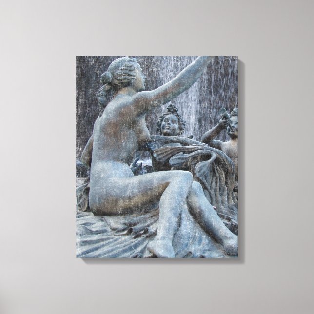 Toile Statue de la divinité romaine sur la Plaza (Recto)
