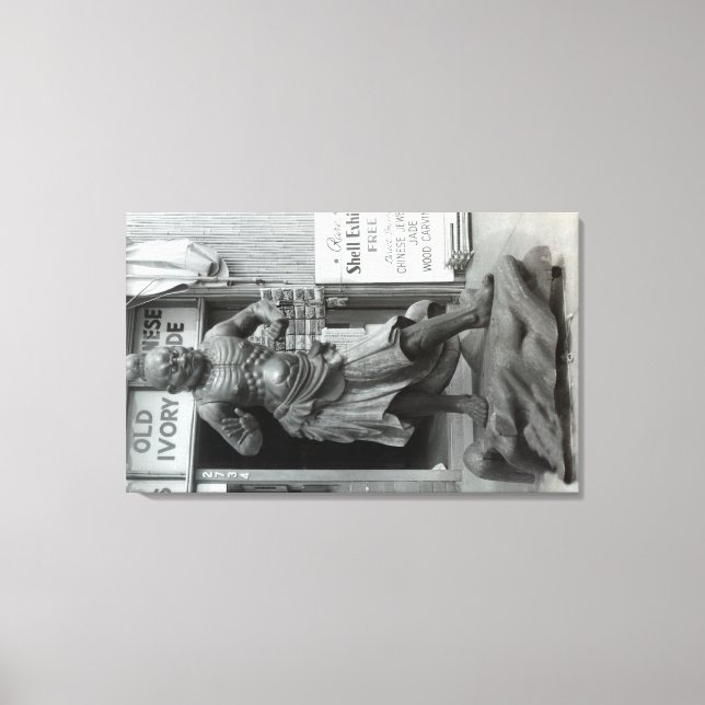 Toile Statue de la Garde du Temple à Pacific Curio Shop, (Recto)