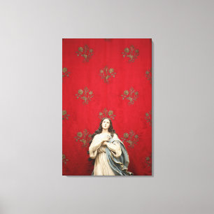 Toile Statue de Vierge dans une église de Spaccanapoli,