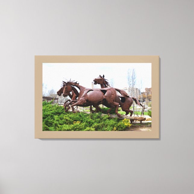 Toile Statue des chevaux (Recto)