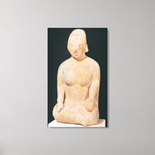 Toile Statue d'une femme assise