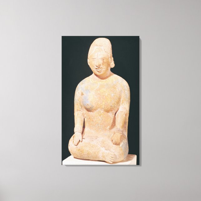 Toile Statue d'une femme assise (Recto)