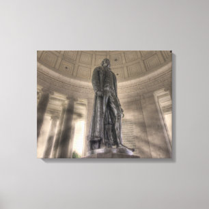 Toile Statue en bronze du mémorial Thomas Jefferson