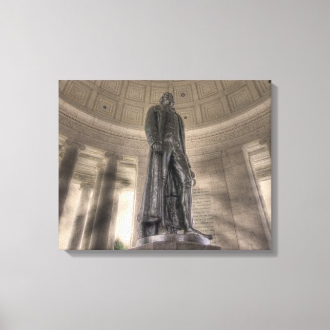 Toile Statue en bronze du mémorial Thomas Jefferson (Recto)