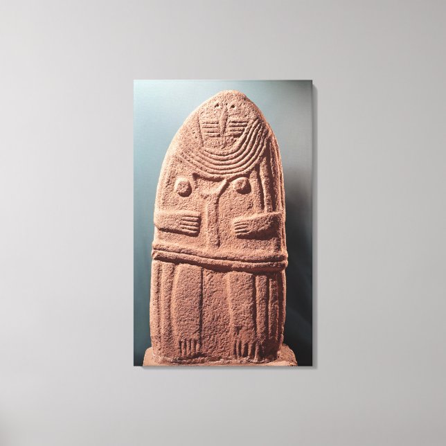 Toile Statue n° 4 de Menhir, de Saint-Sernins-sur-Rance (Recto)