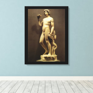 Toile Statue vintage de la Renaissance Bacchus par Miche