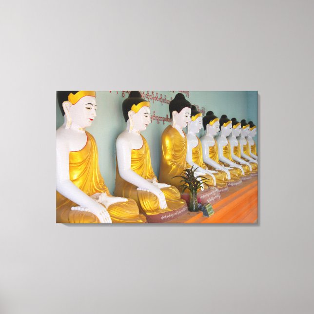 Toile Statues bouddhistes à Umin Thounzeh (Recto)