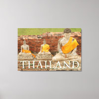 Statues de Bouddhas assis | Ayutthaya, Thaïlande