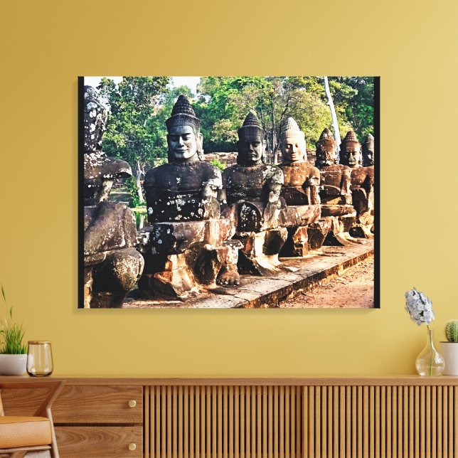 Toile Statues de dieux d'Angkor Thom  (Insitu(Salon))