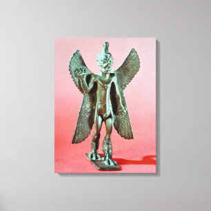 Toile Statuette de Pazuzu, un démon assyrien de vent