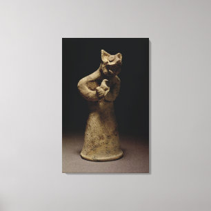Toile Statuette d'un démon Lion-Dirigé, Mésopotamie,