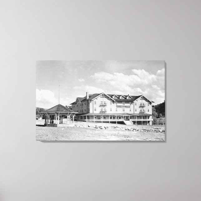 Toile Steamboat Springs, CO Lodge et photographie Cabine (Recto)