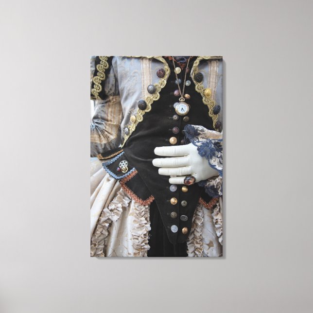 Toile Steampunk bodice, Carnival, Venise (Recto)