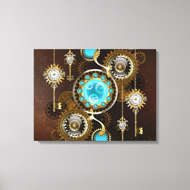 Toile Steampunk Rusty Background (Recto)