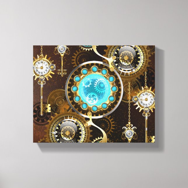 Toile Steampunk Rusty Background (Recto)