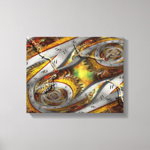Toile Steampunk - Spirale - continuum du temps spatial
