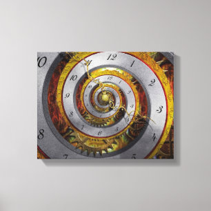 Toile Steampunk - spirale - temps infini