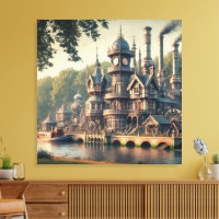 Steampunk Victorian Industrial Factory
