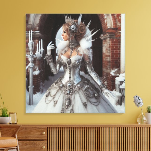 Toile Steampunk Victorian Industrial Winter Ice Queen (Insitu(Salon))