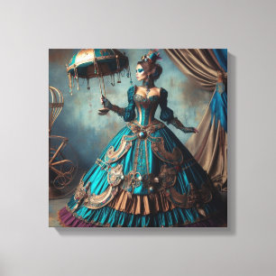 Toile Steampunk Vintage Victorian Lady Circus