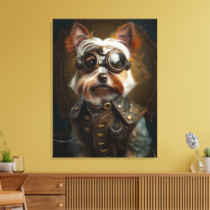 Toile Steampunk Yorkie